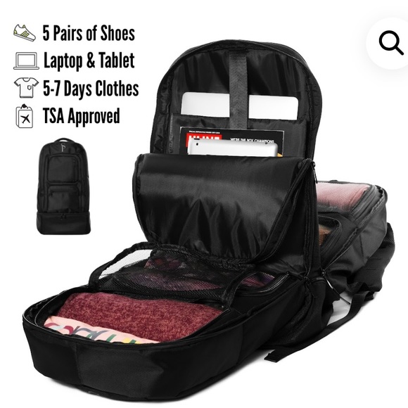 Sole Premise Backpack For Shoes, Clothes, Laptop And Camera NWOT - Picture 8 of 13